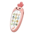 thumbnail image 2 of Juegos de simulación electrónicos Bebés bilingües Teléfonos celulares musicales Teléfono , Rosa Rosado Hugo Pretender jugar teléfono celular, 2 of 10