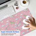 thumbnail image 4 of Long Mouse Pads for Desk,Pink Cartoon Unicorn Rainbow Cloud Moon Star Desk Mats on Top Of Desks, Desk Mouse Pad Extra Large with 3mm Non-Slip Base and Stitched Edge for Gaming,Work,Home 31.5"x11.8", 4 of 5