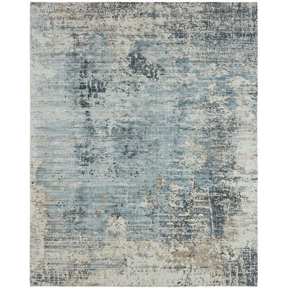 Kalaty Remy Area Rug RY-066 Blue Faded Shaded 5' 6" x 8' 6" Rectangle