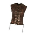 thumbnail image 1 of Decodeary Samurai Armor Steampunk Chest Armor for Party Halloween black Pirate brown, 1 of 6
