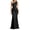Black, variant on EliteGoogv Womens Bodycon Dresses One Shoulder Asymmetric Ruched Long Dresses For Women Slim Fit Satin Formal Evening Party Dresses White