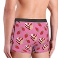 thumbnail image 3 of Goofa Strawberry Cake Printed Men's Boxer Briefs Underwear, Moisture-Wicking Underwear, Trunk,Soft and Breathable Cotton Underwear-Small, 3 of 9