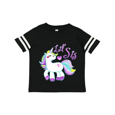 

Inktastic Lil Sis Unicorn- Little Sister Gift Toddler Toddler Girl T-Shirt