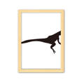 thumbnail image 1 of Lizad retrato animal negro Cuadro de madera decorativa marco de casa A4, 1 of 3