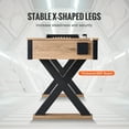 thumbnail image 6 of KFFKFF Shuffleboard and Bowling Table, 9 ft, Dual-Use for Home Entertainment Spaces, Includes Durable Playing Surface, Sturdy Legs, 8 Pucks, Bowling Pins, Wax, and Brush, 6 of 9