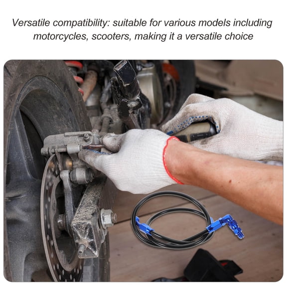 OUNONA Hemoton Motorcycle Brake Hose Line 1 Set Motorbike Scooter Flexible Oil Tube Part