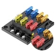 thumbnail image 3 of Portafusibles de 6 vías con indicador de cortocircuito, con orificio de almacenamiento, caja de fusibles para autocaravana YAFLWqAI, 3 of 5