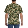 thumbnail image 3 of Vsdgher Camouflag Print Men's Dry Fit Mesh Athletic Shirts Moisture Wicking Tennis T-Shirt Tops, 3 of 9