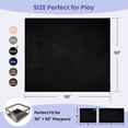 thumbnail image 5 of babyeap Baby Play Mat,50"x50" Playpen Mat,1.3" Extra Thick Crawling Mat for Floor Cushion,Removable Washable Cover Playmat for Babies Toddlers Infant,Black, 5 of 7