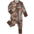 thumbnail image 3 of WIBACKER 3-24M Bamboo Newborn Baby Boys Convertible Footie Pajamas, Footed Zipper Sleeper for Infant Baby Girls - 1PCS Withered Forest, 3 of 10