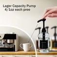 thumbnail image 2 of Dispensador de sirope de café Euiaey con botella de vidrio con bomba de 500 ml, 2 of 6