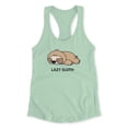 thumbnail image 3 of Lazy Sloth Racerback Tank Women -Image by Shutterstock, Female Large, 3 of 4