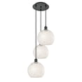thumbnail image 6 of Innovations Lighting - White Mouchette - 3 Light Cord Hung Multi Pendant In, 6 of 7