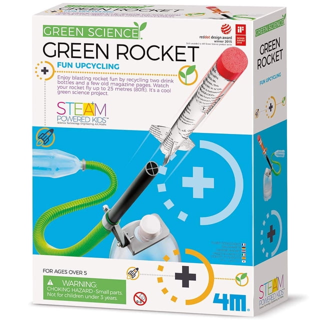 Rocket Kit 4M Green Science DIY, experimento de física, regalo para mayores de 8