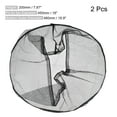 thumbnail image 2 of Uxcell 450mm 18 Inch Washable Dustproof Mesh Guard Net Fan Dust Cover Black 2 Pack, 2 of 6