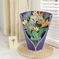 thumbnail image 5 of 3D Pops-up Bouquet Forever Rose/Lily/Sunflower/Tulip Paper Flowers Tropical Bloom for Birthday Anniversary Wedding Greeting Card, 5 of 7