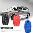 thumbnail image 2 of maskred Car Key Fob Solid Color 3 Button Replacement Detachable Automotive Remote Control Case Guard Protector Accessories Black, 2 of 6