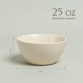 thumbnail image 4 of over&back Coupe Cereal Bowl Set, Semi-Matte Ivory Cereal Bowls Set, Microwave & Dishwasher Safe - Set of 4, 4 of 7