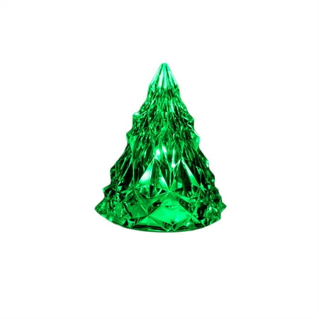 

Boiiwant Christmas Lighting Ornament 3D Tree Shaped Cartoon Crystal Nightlight Desktop Bling Battery Supply Table Decoration