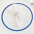 thumbnail image 4 of Balsa Circle 10 Clear Blue 10" Disposable Round Plastic Dinner Plates Red Rim Party Tableware, 4 of 8