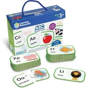Learning Resources ABC Puzzle Cards, Kindergarten Readiness, Self Correcting Puzzles, Alphabet Learning Games, Puzzles for Toddlers, Ages 3+