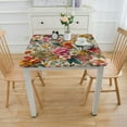 thumbnail image 3 of nygtbtfer Flower Tablecloth Fitted Table Cover for Tables Wipeable Elastic Table Cloth for Outdoor Picnic Camping Dining Party, Modern Abstract Painting Art, 3 of 7