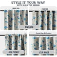 thumbnail image 3 of Vargottam 84 Inch Rod Pocket/Back Tab Cotton Curtains for Windows and Doors - Light Filtering Cotton - Light Filtering Drapes For Doors - Set of 2 Panels, 52"x84" - Balloons Print (White), 3 of 8