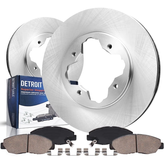 Detroit Axle - Front Brake Kit for Acura CL Honda Accord Replacement Brake Rotors Ceramic Brakes Pads