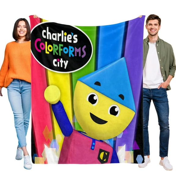 Throw Blanket for Charlie's Colorforms City Soft Warm Bed Couch Flannel Blanket for Kids Boys Girls Gifts Home Decor 30x40 Inch