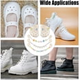 thumbnail image 7 of 6Pcs 3 Styles Candy Series Acrylic Boot Strap Chains with Plastic Shoe Strap Buckle Clasps Golden 255~260mm 2pcs/style, 7 of 7