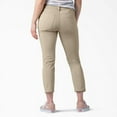 thumbnail image 2 of Dickies Women's Perfect Shape Skinny Fit Capri Pants, Rinsed Oxford Stone, 8, 2 of 5
