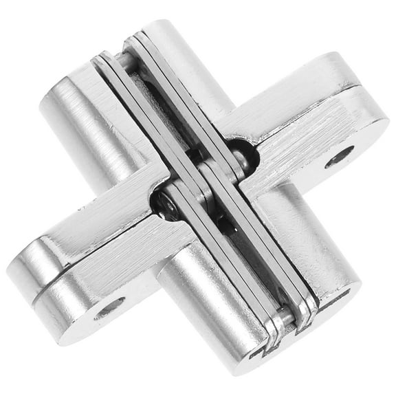 Worgeous Hidden Hinges For Wooden Doors Stainless Steel Invisible Door Hinges Concealed Hinge For Cabinet Doors Folding Cross Hinge For Secret Doors