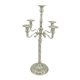 thumbnail image 1 of Candelabro de 5 brazos, candelabro de Metal, centros de mesa, candelabro de estilo europeo tradicional para sala de estar, resistente Plateado 23x63cm, 1 of 9