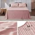 thumbnail image 7 of U by Bedsure Pink Comforter Set Queen - Bed in a Bag Queen 7 Pieces, Pintuck Bedding Sets Pink Bed Set with Comforter, Sheets, Pillowcases & Shams, 7 of 7