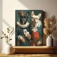 thumbnail image 6 of French Bulldog Playing Poker Canvas Print, Funny Pet Modern Home Bedroom Living Room Cafe Wall Decor Art, 6 of 8
