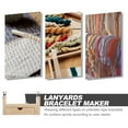 thumbnail image 2 of KONTONTY 1Set Brown Wooden Weaving Bracket Kit for DIY Bracelet Making and Home Use, 2 of 4