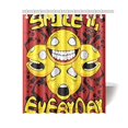 thumbnail image 1 of Cortina de Ducha ABPHQTO de Tela Impermeable para Baño Smile Everyday 160x180 cm, 1 of 2
