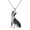 Boston Terrier, variant on S925 Sterling Silver Dog Pendant Necklaces - 24 Breeds Corgi/Husky/Labrador/Shepherd for Women