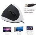 thumbnail image 4 of Wired Vertical Mouse, Small Ergonomic Mouse High Precision Optical Mice with Adjustable Sensitivity 800/1200 /1600 DPI, 6 Buttons, for Small Hands WHITE, 4 of 8