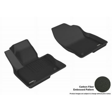 3D MAXpider 2016-2023 Fits Mazda Cx-9 Kagu 1st Row Black Carbon Fiber Embossed Pattern Floor Mat L1MZ05711509