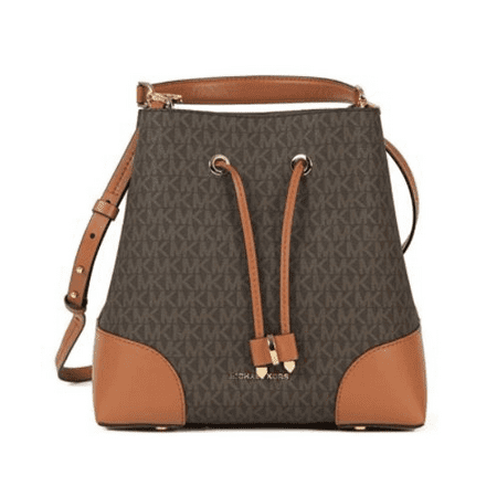 Michael Kors Mercer Gallery Ladies Medium Two Tone Canvas Bucket Bag 30F9GZ5L6B-252