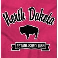 thumbnail image 2 of North Dakota Cute Bison Souvenir Men's Graphic T Shirt Tees Brisco Brands M, 2 of 6