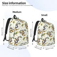 thumbnail image 2 of Travel Laptop Backpack - Cartoon Cute Snake Plant Lightweight Canvas Backpack, Wear Resistant Computer Backpack Bag Fit {sizeName} Laptop for Men Women with Adjustable Padded Shoulder Straps, 2 of 6