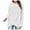 White, variant on GigrtiJin Women's Long Sleeve Tunic Tops Fall Winter Casual Solid Color Crewneck T-Shirts Comfy Loose Top Tee Blouse