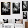 thumbnail image 4 of Designart "Monochrome Coral Plant Beauty II" Coastal Coral Under Water Canvas Wall Art, 4 of 7