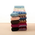 thumbnail image 5 of LEZMORE 5 Pairs Women's Wool Socks Gift Winter Warm Thickened Knit Comfortable Cozy Crew Socks, Womens Vintage Socks, 6-10, 5 of 9