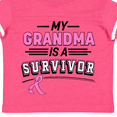 thumbnail image 4 of Inktastic My Grandma is a Survivor Breast Cancer Awareness Boys or Girls Toddler T-Shirt, 4 of 5