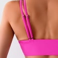 thumbnail image 7 of TOWED22 Women's Push Up V Neck Bikini Tops Criss Cross Back Padded Bathing Suit Top Only(Hot Pink,S), 7 of 7