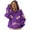 Purple, variant on Mohiass Women's Game Day Sweatshirts Football Sequin Hoodies Half Zip Hooded Sweatshirt Crewneck Long Sleeve Pullover Tops Army Green M