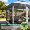 thumbnail image 2 of SANOPY 10 x 20 ft Pop up Gazebo with Ventilated Double Roof and Mosquito Net, Outdoor Patio Shelter Canopy for Patios, Backyard, Garden and Beach, Light Gray, 2 of 9